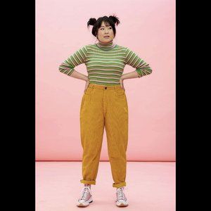 NWT Lucy & Yak Corduroy Pants in Mustard W36 XL